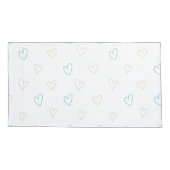 Lovely hearts pattern - Shower Curtain - Large Kussensloop (Achterkant-Links)