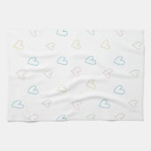 Lovely hearts pattern - Shower Curtain - Large Theedoek (Horizontaal)