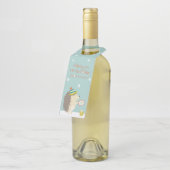 Lovely Holiday - Egel Fun Kerstmis Flessenhanger (Schuin)