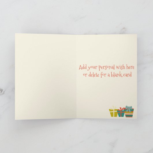 Lovely Holiday - Grappig kerstfeest Kaart (Binnen)