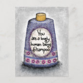 Lovely Human Shampoo Briefkaart (Voorkant)