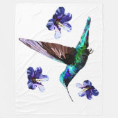 Lovely Hummingbird Fleece Blanket (Voorkant)