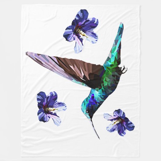 Lovely Hummingbird Fleece Blanket Deken (Voorkant)