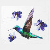 Lovely Hummingbird Fleece Blanket Deken (Voorkant (Horizontaal))