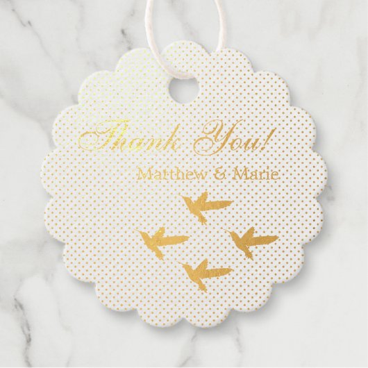 Lovely Hummingbird Wedding Dankjewel Bedankjes Labels (Voorkant)