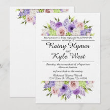 Lovely in Lavender Wedding Invitation