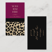 Lovely in Leopard Visitekaartje (Voorkant / Achterkant)