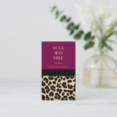 Lovely in Leopard Visitekaartje (Staand voorkant)