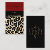 Lovely in Leopard Visitekaartje (Voorkant / Achterkant)