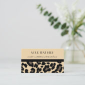 Lovely in Leopard Visitekaartje (Staand voorkant)