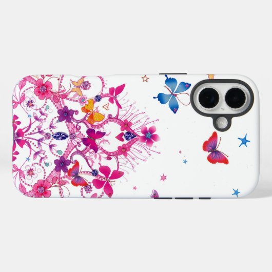 Lovely Infinity Butterfly Case-Mate iPhone Case (Achterkant (horizontaal))
