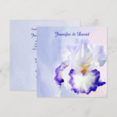 Lovely Iris Wedding Uitnodiging (Voorkant / Achterkant)