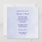 Lovely Iris Wedding Uitnodiging (Achterkant)