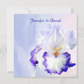 Lovely Iris Wedding Uitnodiging (Voorkant)
