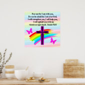 LOVELY ISAIAH 41:10 BIBLE VERSE DESIGN POSTER (Keuken)