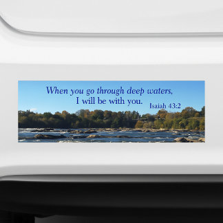 Lovely James River Bible Verse Bumpersticker