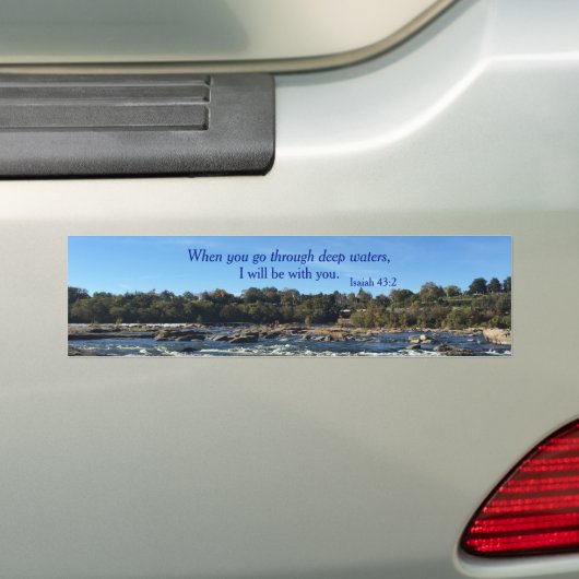 Lovely James River Bible Verse Bumpersticker (Op auto)