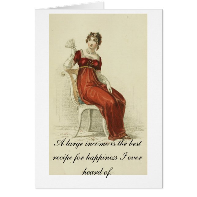 Lovely Jane Austen Card (Voorkant)
