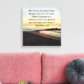 LOVELY JEREMIAH 29:11 SUNRISE FOTO CANVAS AFDRUK (Insitu (Woonkamer))