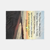 LOVELY JEREMIAH 29:11 SUNRISE FOTO FLEECE DEKEN (Voorkant (Horizontaal))