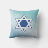 Lovely Jewish Blue en White Star van David Baby Kussen (Achterkant)