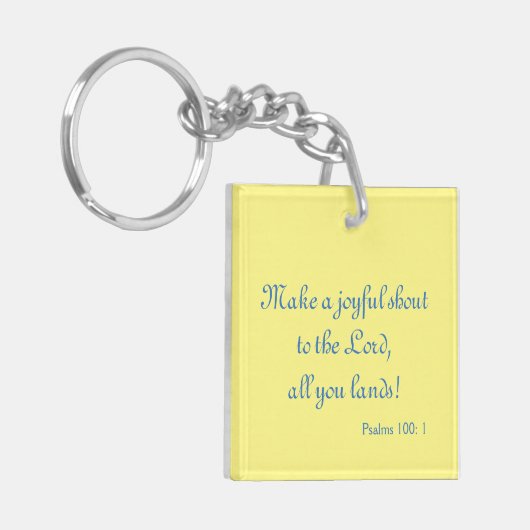 Lovely Joyful Shout Sleutelhanger (Voorkant Links)