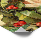 Lovely Kaarten Xmas Girl,1897 Poster (Hoek)