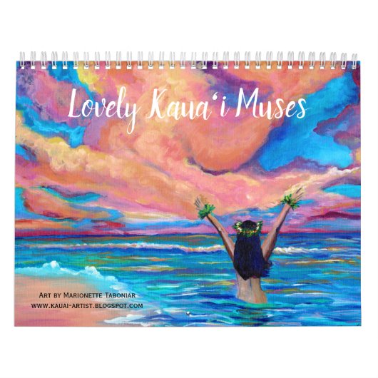 Lovely Kauai Muses Hawaiian Calendar Kalender (Hoes)