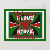 Lovely Kenya Hakuna Matata Briefkaart (Voorkant)