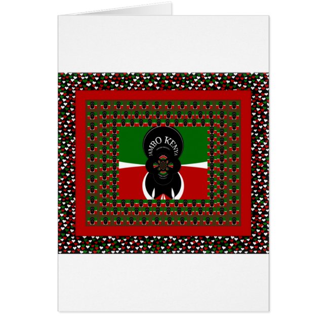 Lovely Kenyan Hearts vlag (Voorkant)
