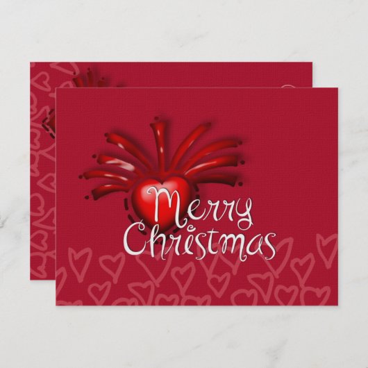 LoVeLY-kerstwensen Kaart (Voorkant / Achterkant)