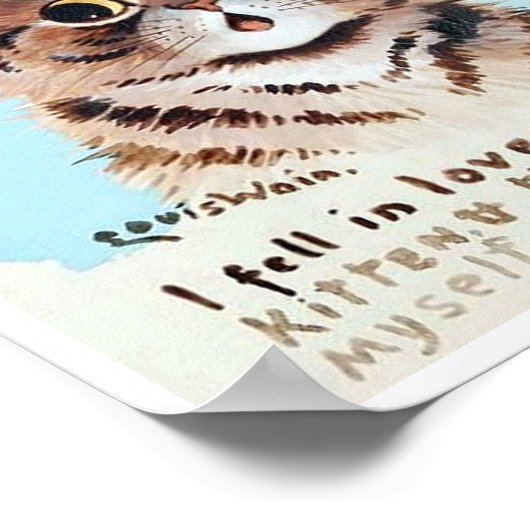 Lovely Kitten, Louis Wain Poster (Hoek)