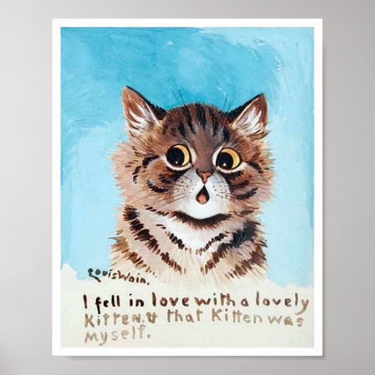 Lovely Kitten, Louis Wain Poster (Voorkant)