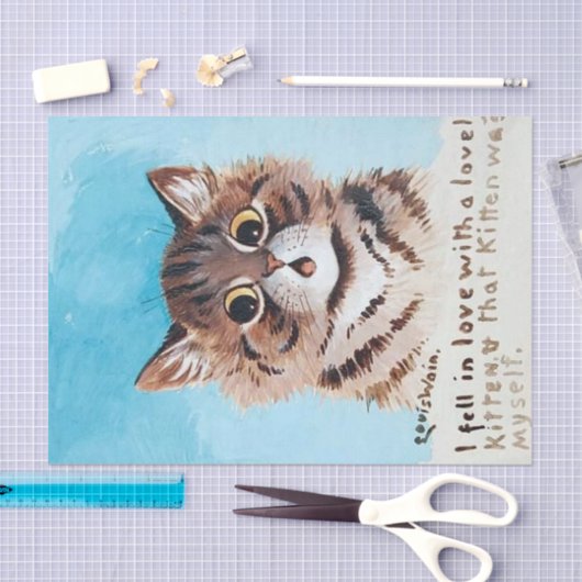 Lovely Kitten, Louis Wain Tissuepapier (Craft)
