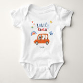 Lovely Koala Little Girl First Name Cute Animal Romper (Voorkant)
