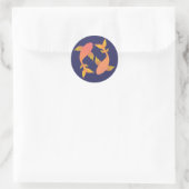 Lovely Koi Ronde Sticker (Tas)