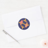 Lovely Koi Ronde Sticker (Envelop)