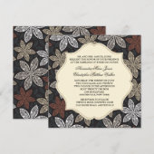 Lovely Lace Blooms Uitnodiging (Voorkant / Achterkant)