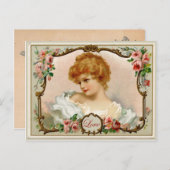 Lovely Lady  Reproduction Briefkaart (Voorkant / Achterkant)