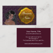 Lovely Lady Vintage 2 Geëven Visitekaartjes (Voorkant / Achterkant)