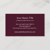 Lovely Lady Vintage 2 Geëven Visitekaartjes (Achterkant)