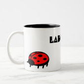 Lovely Ladybug Coffee-Mok Tweekleurige Koffiemok (Links)