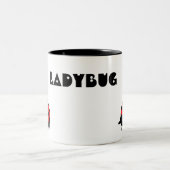 Lovely Ladybug Coffee-Mok Tweekleurige Koffiemok (Center)