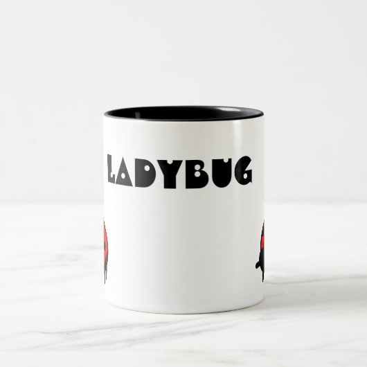 Lovely Ladybug Coffee-Mok Tweekleurige Koffiemok (Center)