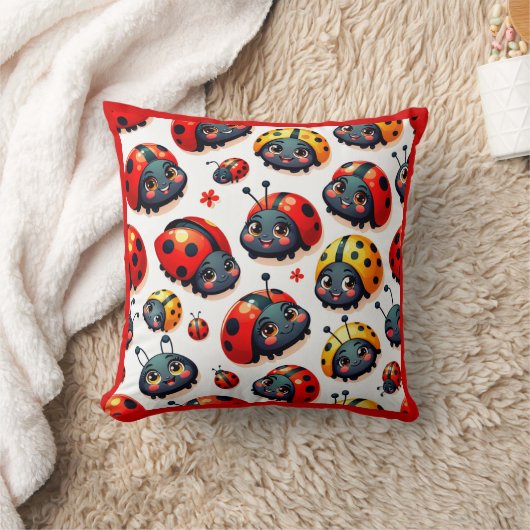 Lovely Ladybugs Kussen (Deken)