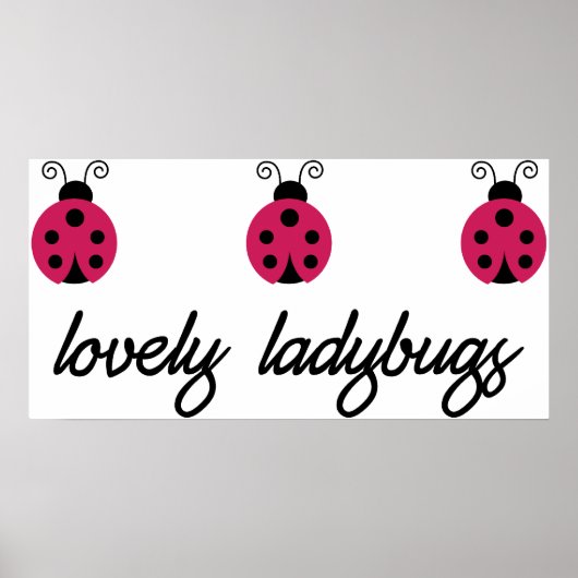 Lovely Ladybugs Poster (Voorkant)