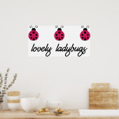 Lovely Ladybugs Poster (Keuken)