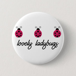 Lovely Ladybugs Ronde Button 5,7 Cm