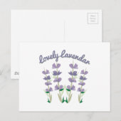 Lovely Lavendar Briefkaart (Voorkant / Achterkant)