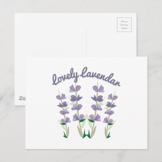 Lovely Lavendar Briefkaart (Voorkant / Achterkant)